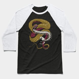 HUNGER Snake Skeleton Baseball T-Shirt